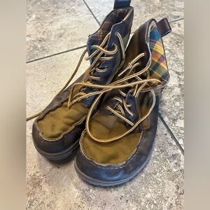 Lems Mustard Canvas and Brown Leather 45